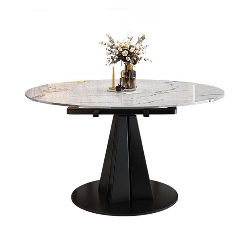 Contemporary Sintered Stone Table Round Table Set 1/5/7 Pieces Dining Set
