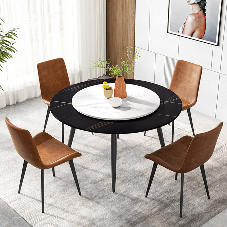 Modern Restaurant Table and Chair Set 1/4/5/7 Pieces Round Dining Table Set