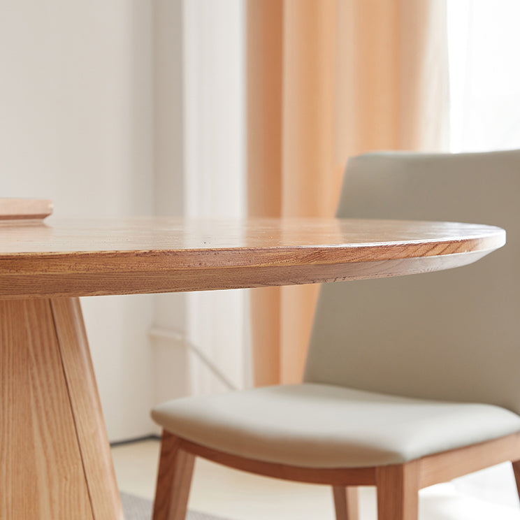 Contemporary Dining Set 1/4/5/7 Pieces Solid Wood Dining Furniture with Solid Back Chairs