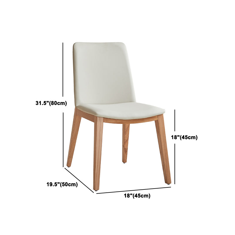 Contemporary Dining Set 1/4/5/7 Pieces Solid Wood Dining Furniture with Solid Back Chairs