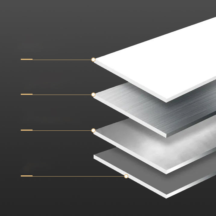 Rectangle Double Pedestal Table Modern Stone Top Black Base Dining Site Table