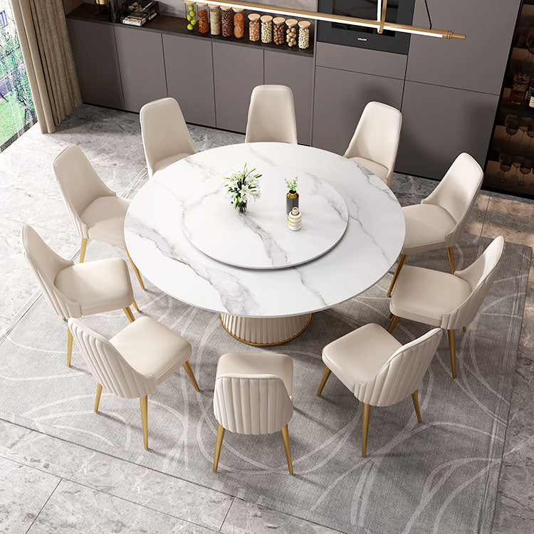 Modern Dinning Table with White Marble Round Dining Table for Kitchen