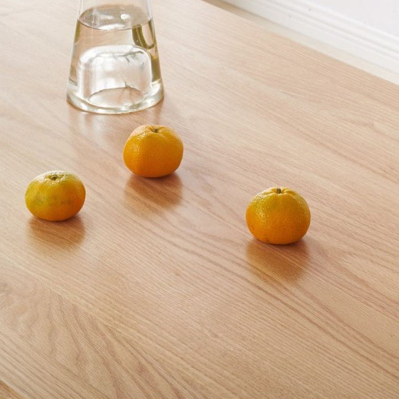 Oval Dining Table Pine Solid Wood Dining Table with 4 Legs for Kitchen