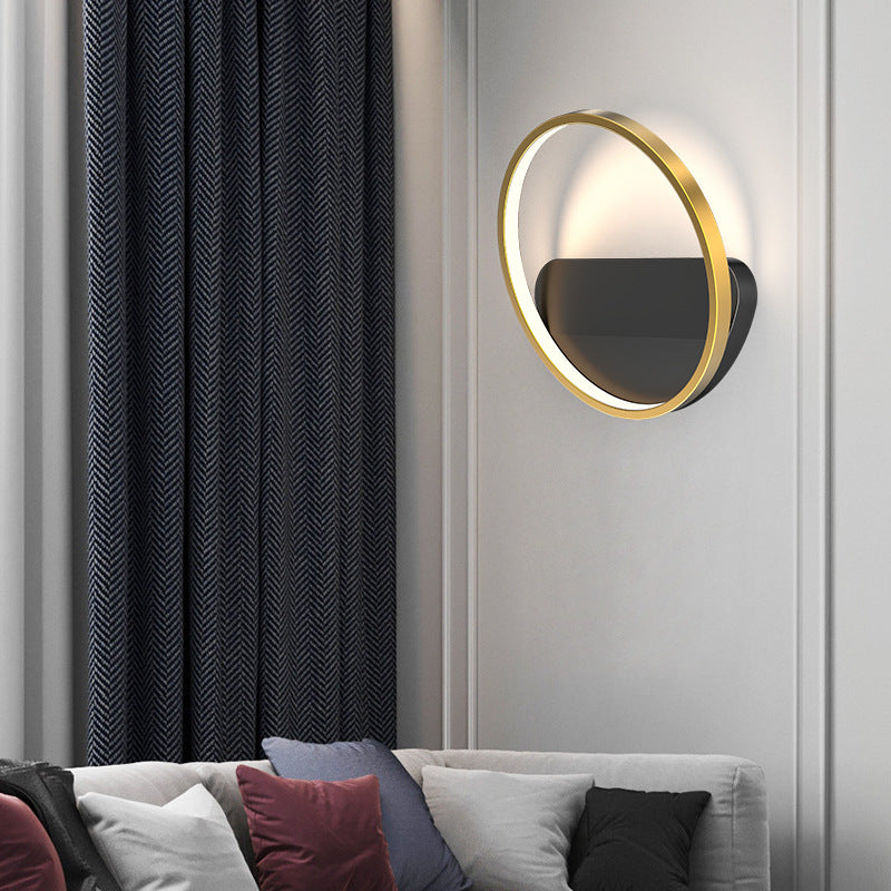 Modern Creative LED Wall Light Metal Acrylic Geometric Wall Lamp for Bedroom