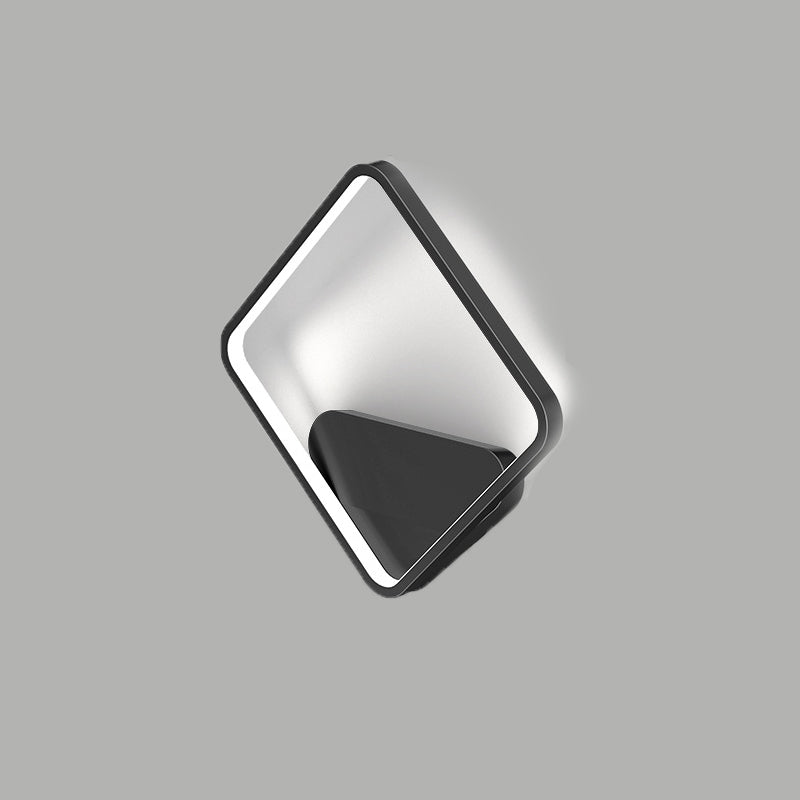 Modern Creative LED Wall Light Metal Acrylic Geometric Wall Lamp for Bedroom