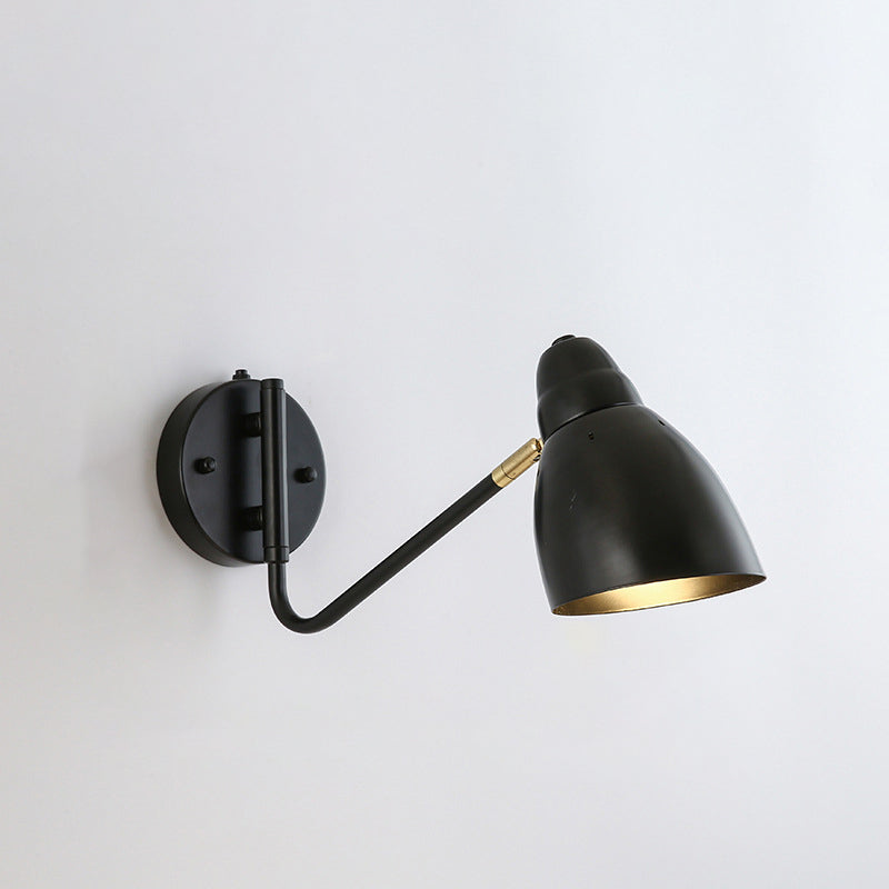 Modern 1-Light Wall Sconce Wrought Iron Geometric Wall Light for Bedroom