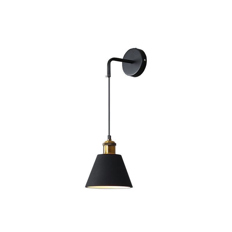 Modern Creative 1-Light Wall Lamp Iron Geometric Wall Light for Bedroom