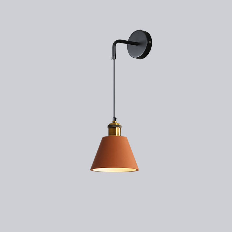 Modern Creative 1-Light Wall Lamp Iron Geometric Wall Light for Bedroom
