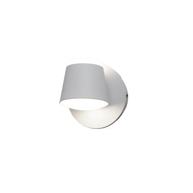 Modern Simplicity LED Wall Lamp Geometric Rotatable Wall Light with Acrylic Shade
