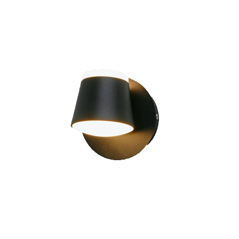 Modern Simplicity LED Wall Lamp Geometric Rotatable Wall Light with Acrylic Shade