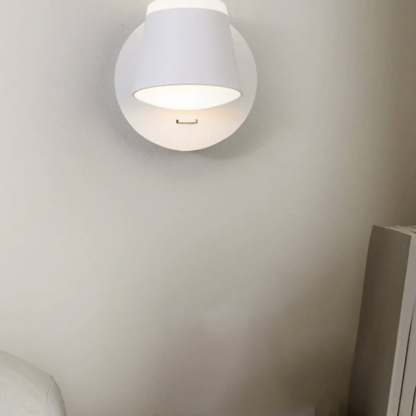 Modern Simplicity LED Wall Lamp Geometric Rotatable Wall Light with Acrylic Shade