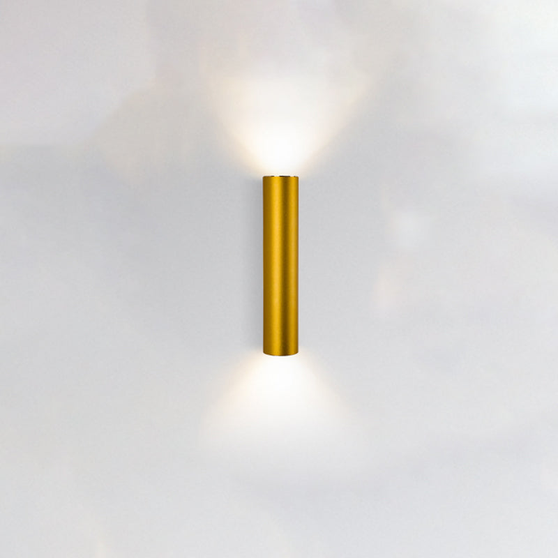 Modern Creative Wall Lamp Aluminium Cylindrical Wall Sconce for Living Room