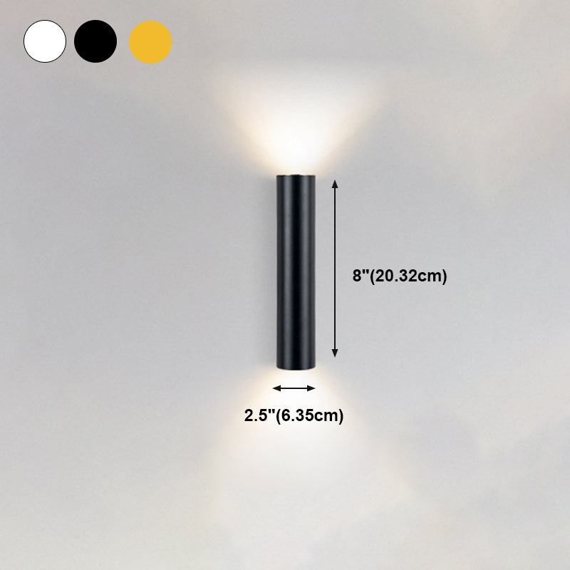 Modern Creative Wall Lamp Aluminium Cylindrical Wall Sconce for Living Room