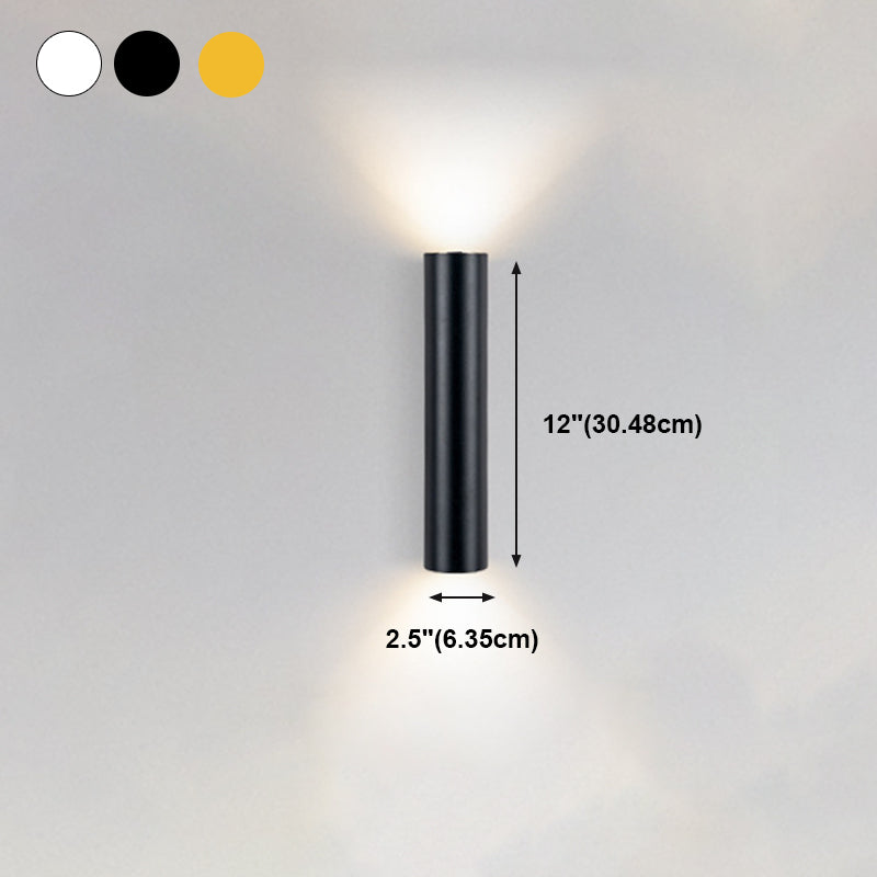 Modern Creative Wall Lamp Aluminium Cylindrical Wall Sconce for Living Room