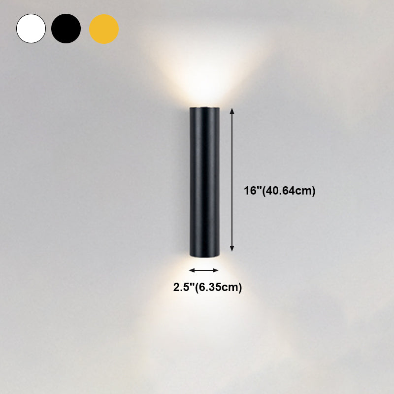 Modern Creative Wall Lamp Aluminium Cylindrical Wall Sconce for Living Room