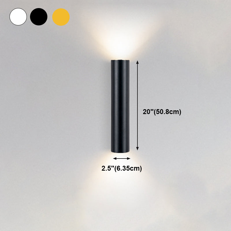 Modern Creative Wall Lamp Aluminium Cylindrical Wall Sconce for Living Room