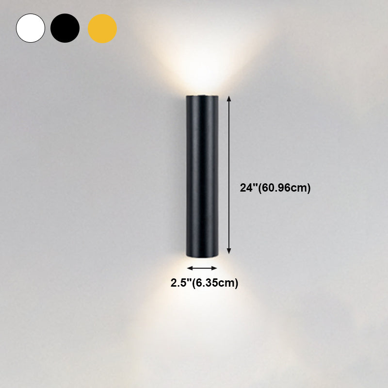 Modern Creative Wall Lamp Aluminium Cylindrical Wall Sconce for Living Room