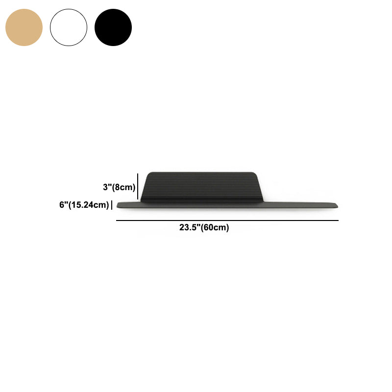 Scandinavian Metal Floating Bookcase 6" Wide Living Room Book Shelf