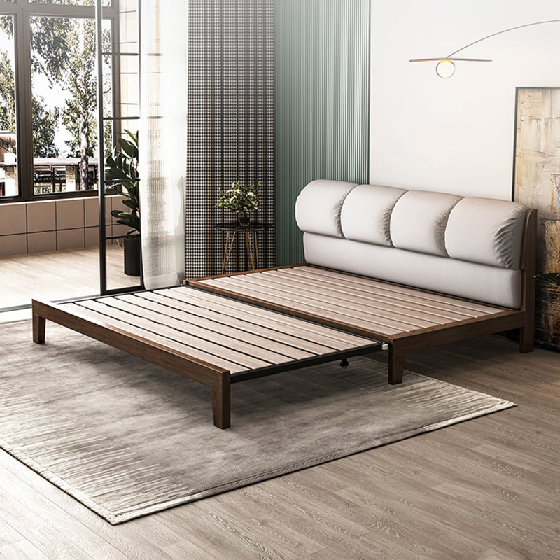 Contemporary Convertible Armless Faux Leather Stain Resistant Bed Settee