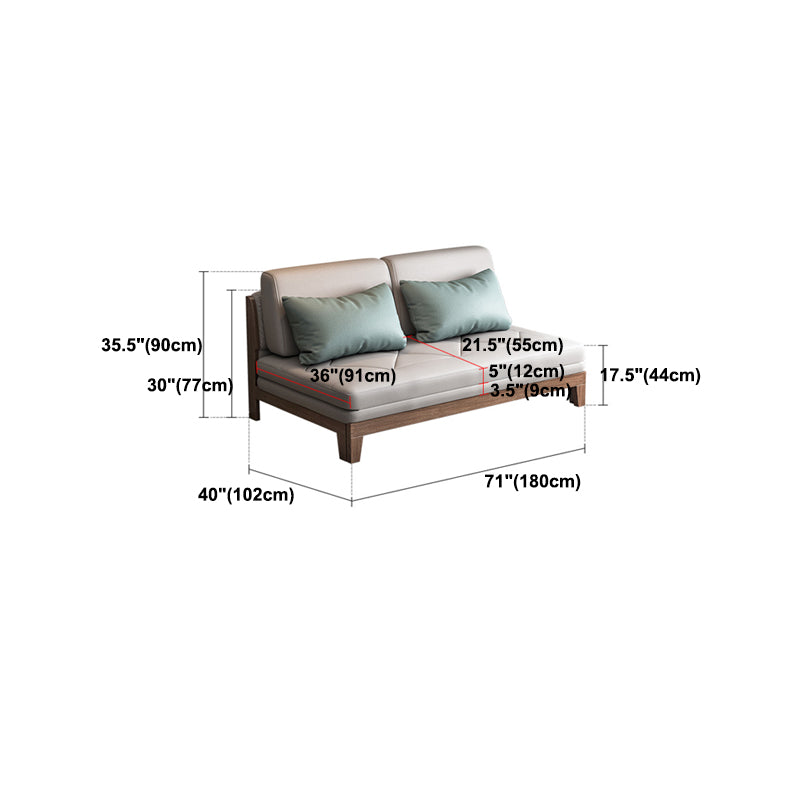 Contemporary Convertible Armless Faux Leather Stain Resistant Bed Settee