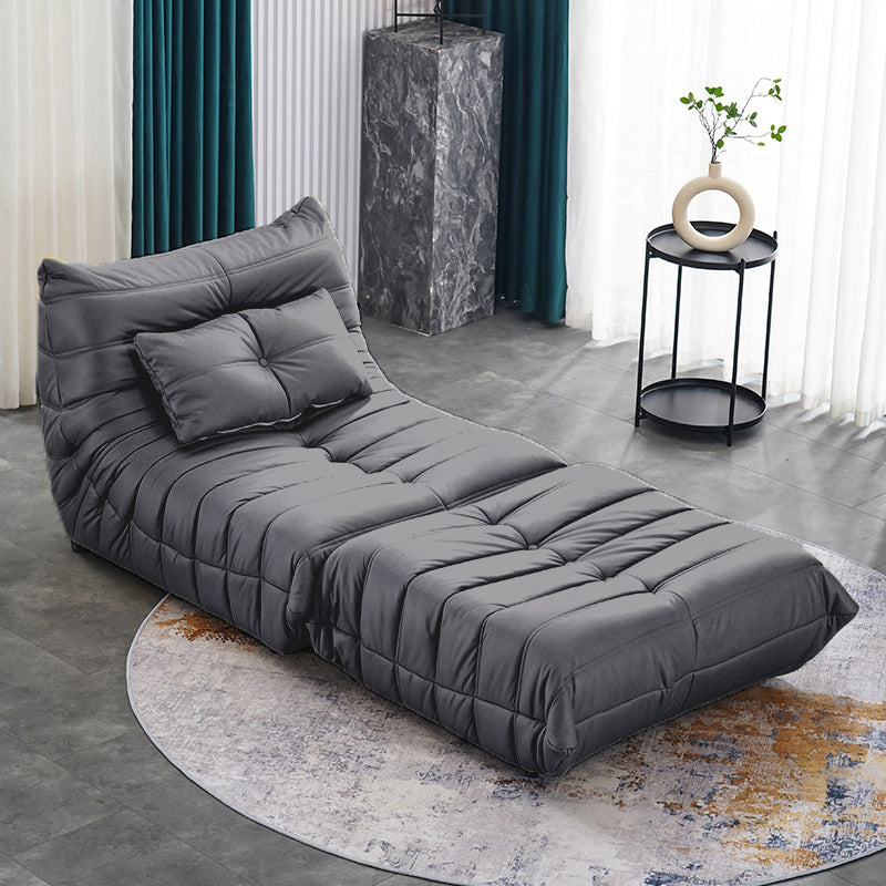 Contemporary Armless Accent Chair Modern Chair with Biscuit Back