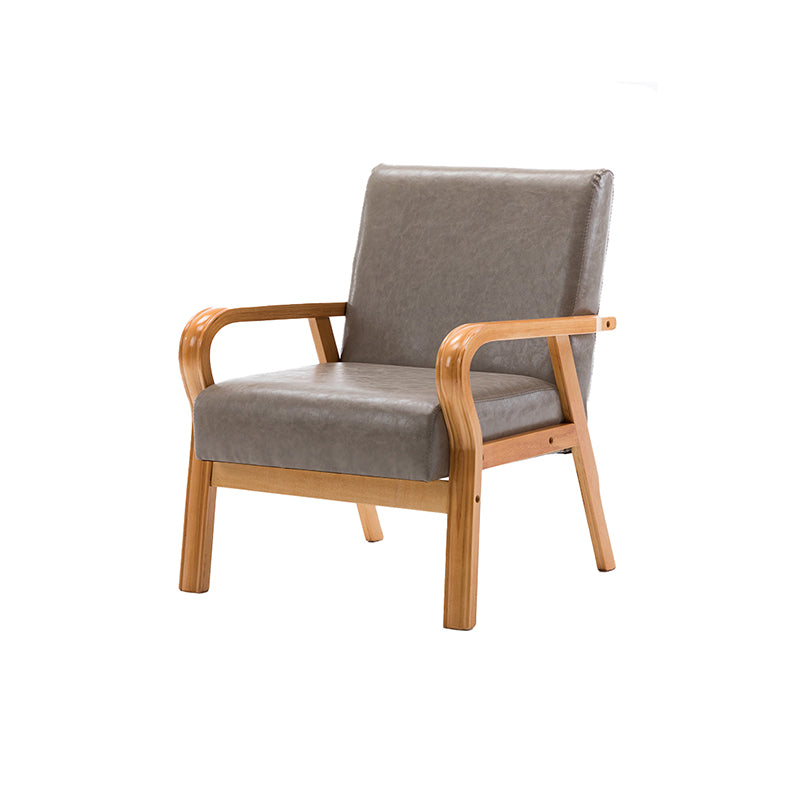 Arm Chair 25.19" L x 25.98" W x 29.52" H Solid Wood Frame Accent Armchair