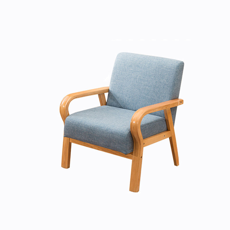 Arm Chair 25.19" L x 25.98" W x 29.52" H Solid Wood Frame Accent Armchair