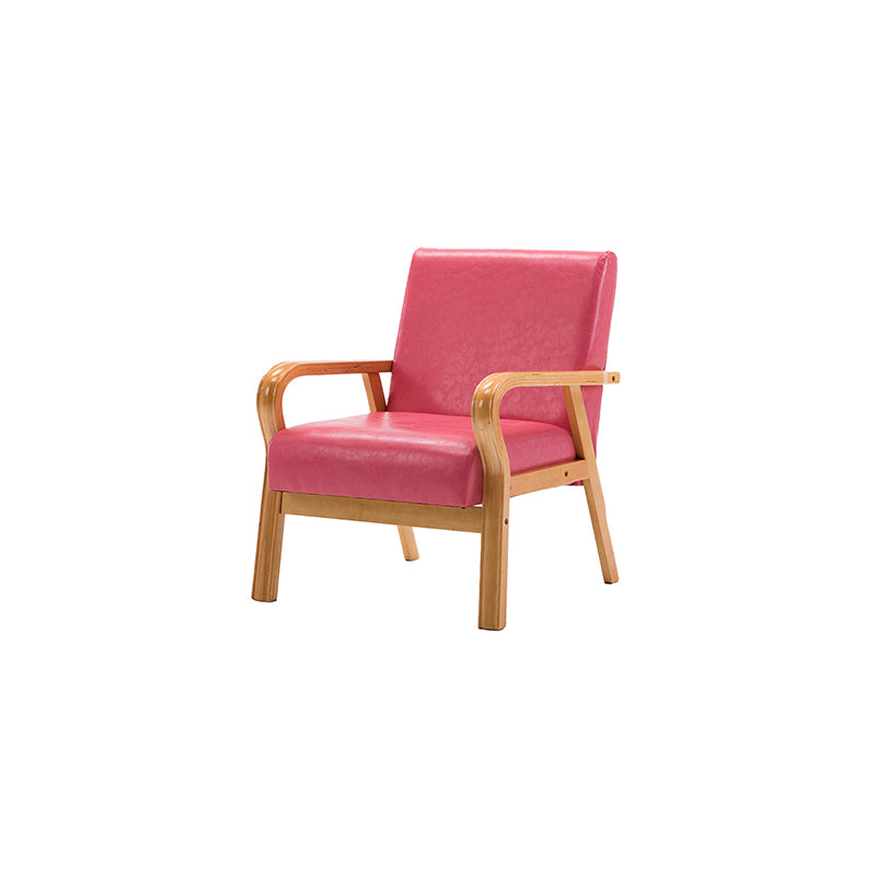 Arm Chair 25.19" L x 25.98" W x 29.52" H Solid Wood Frame Accent Armchair