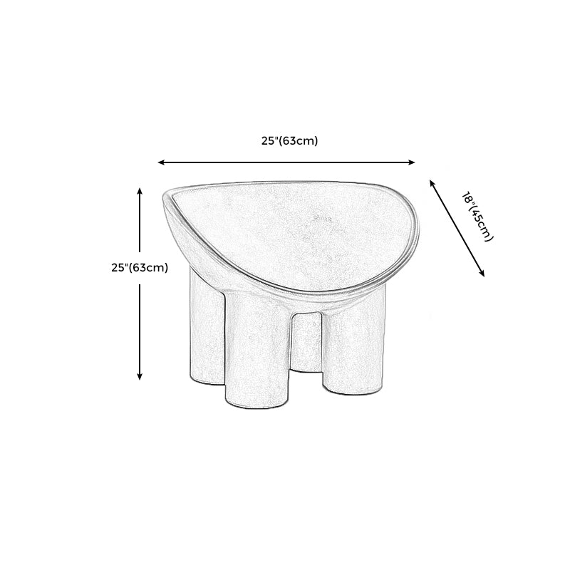 Plastic Chair 32.6" L x17.7"W x 24.8"H  Arms Included Chair for Living Room