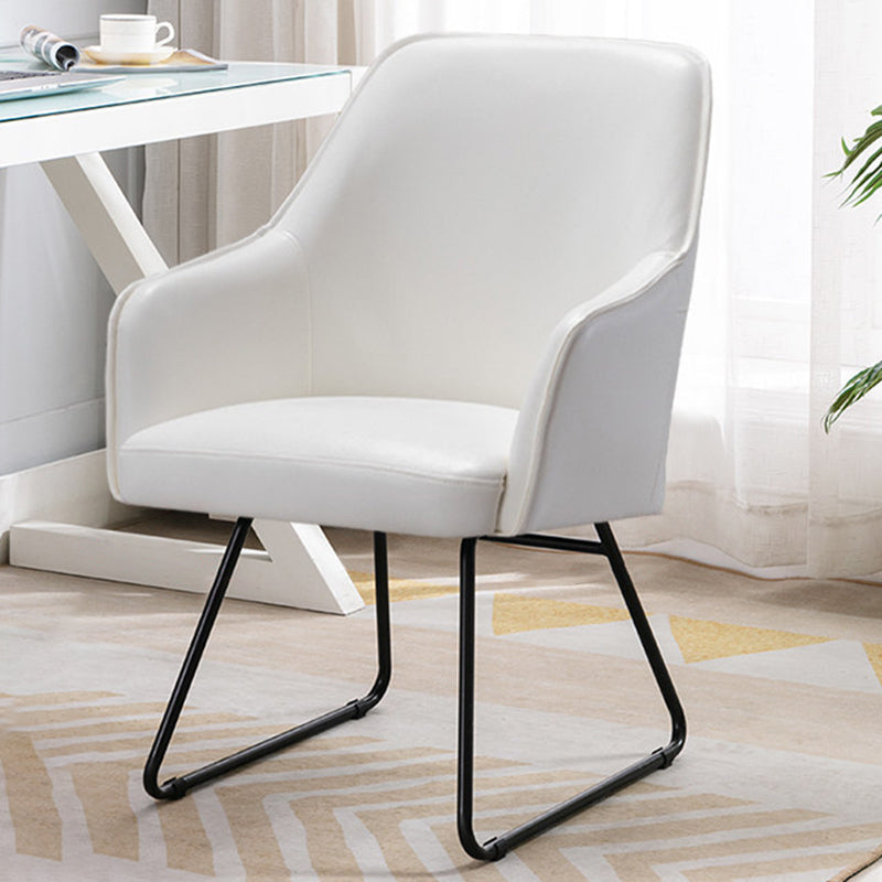 Faux Leather Arm Chair 22.44" L x 23.22" W x 32.67" H Accent Armchair for Living Room