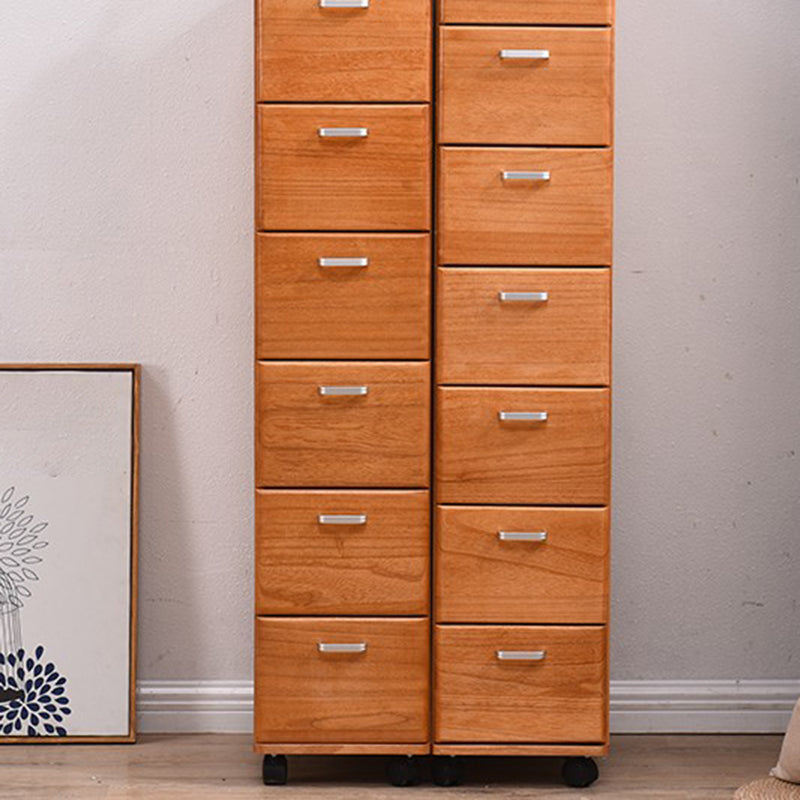 23.62" Wide Accent Chest with Drawers Water Resistant Chest with Wheels