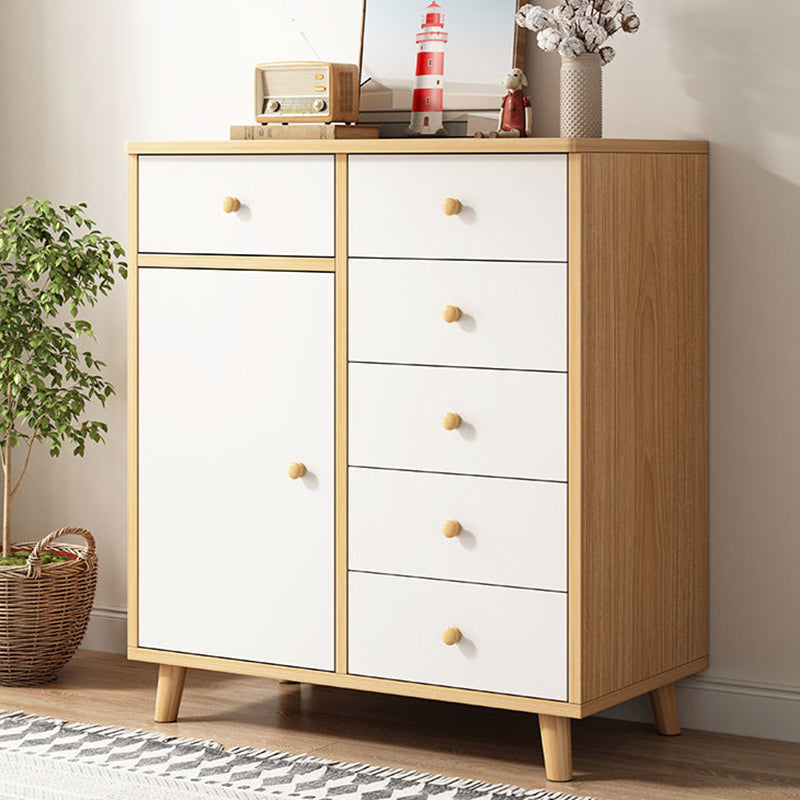 14.96" Wide Modern Wood Accent Chest with Drawer Rectangle Accent Cabinet