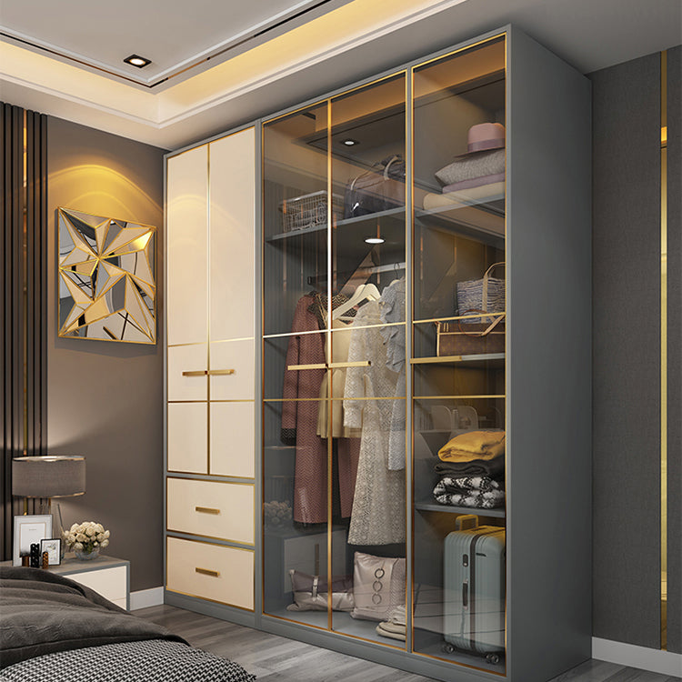 Contemporary Style Wardrobe Wood Wardrobe Closet for Bedroom