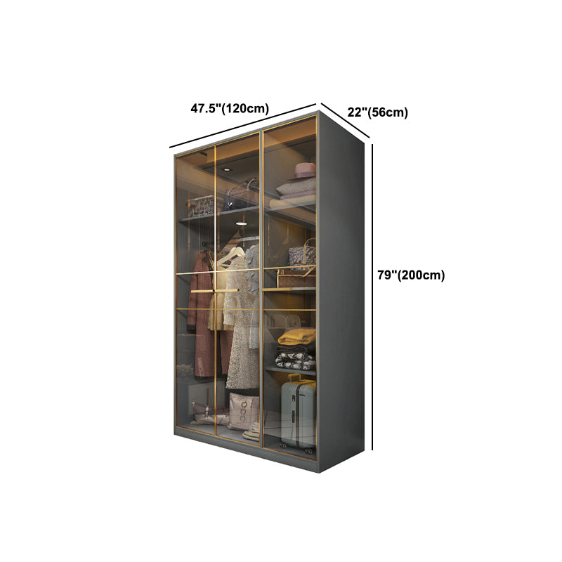 Contemporary Style Wardrobe Wood Wardrobe Closet for Bedroom