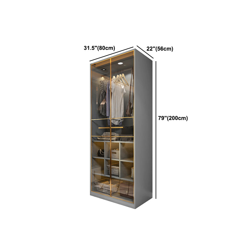 Contemporary Style Wardrobe Wood Wardrobe Closet for Bedroom