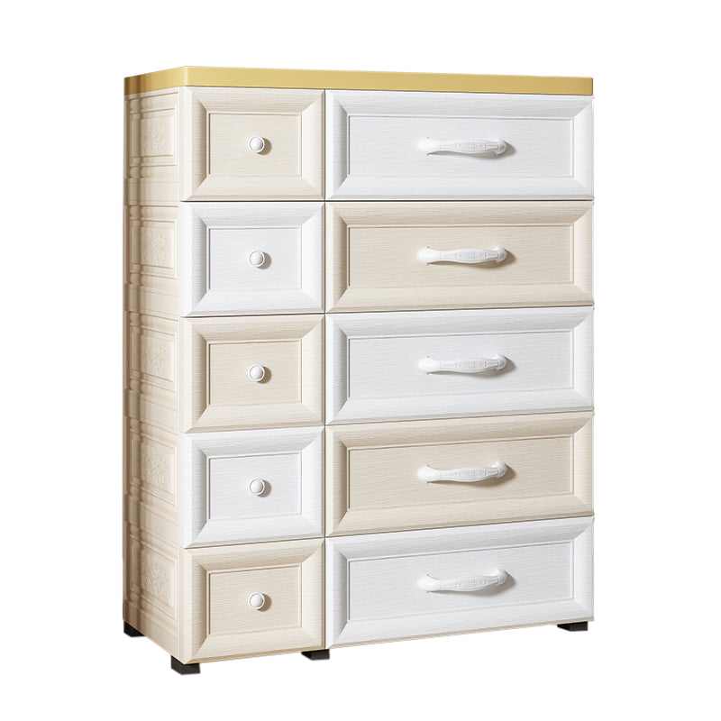 Contemporary Cabinet Plastic Storage Cabinet with Drawer for Bedroom