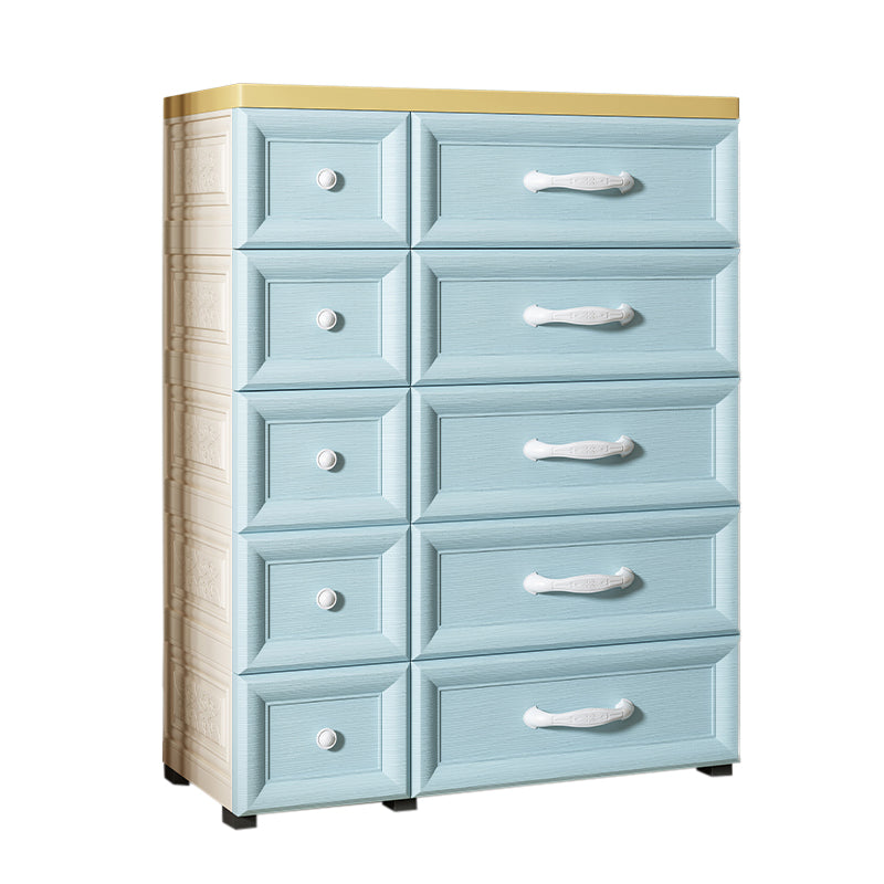 Contemporary Cabinet Plastic Storage Cabinet with Drawer for Bedroom