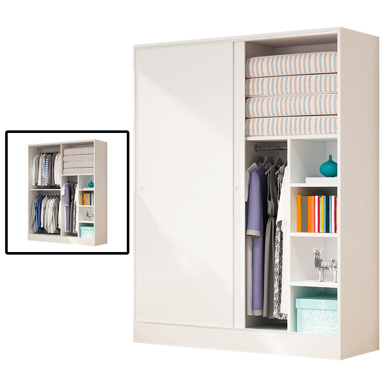 Modern Style Wardrobe Armoire Engineered Wood Wardrobe Cabinet for Home
