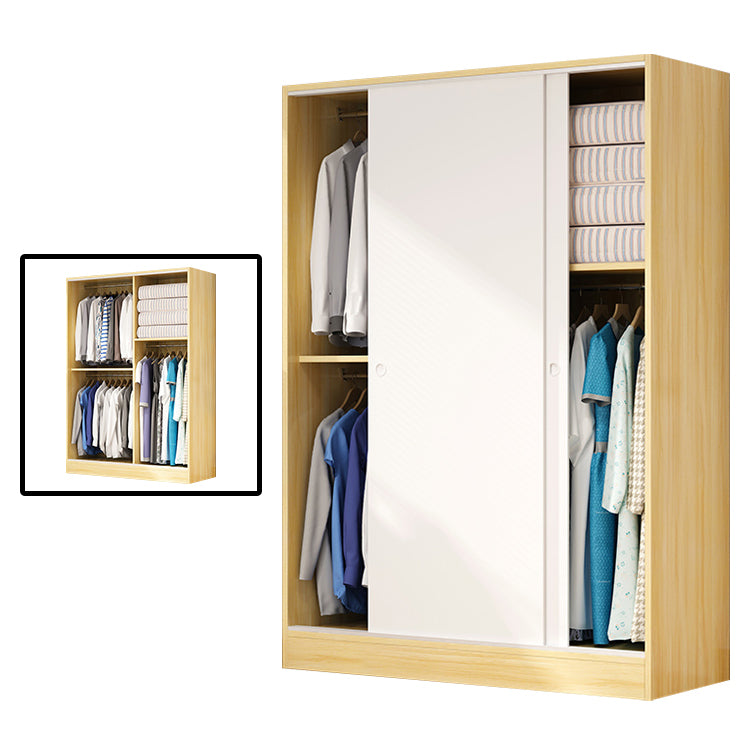 Modern Style Wardrobe Armoire Engineered Wood Wardrobe Cabinet for Home