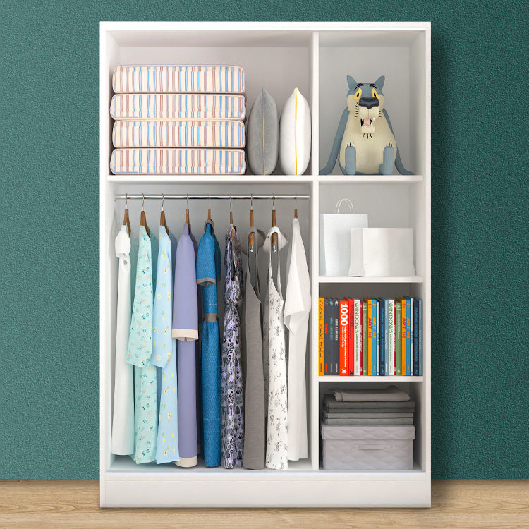 Modern Style Wardrobe Armoire Engineered Wood Wardrobe Cabinet for Home