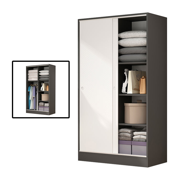 Modern Style Wardrobe Armoire Engineered Wood Wardrobe Cabinet for Home