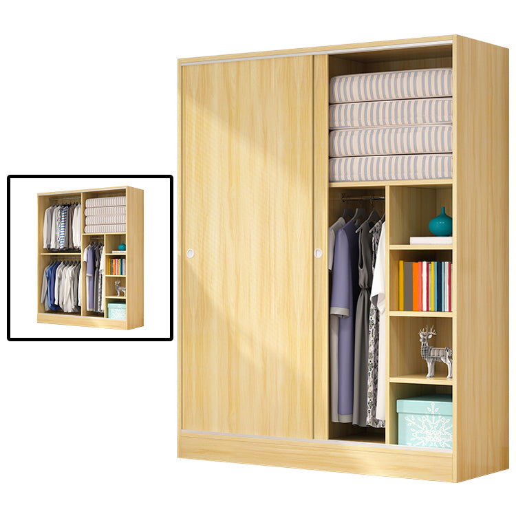 Modern Style Wardrobe Armoire Engineered Wood Wardrobe Cabinet for Home