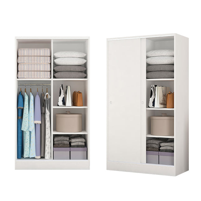 Modern Style Wardrobe Armoire Engineered Wood Wardrobe Cabinet for Home