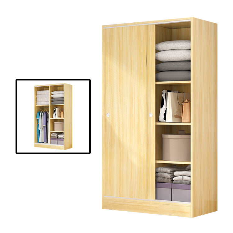 Modern Style Wardrobe Armoire Engineered Wood Wardrobe Cabinet for Home