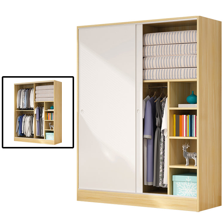 Modern Style Wardrobe Armoire Engineered Wood Wardrobe Cabinet for Home