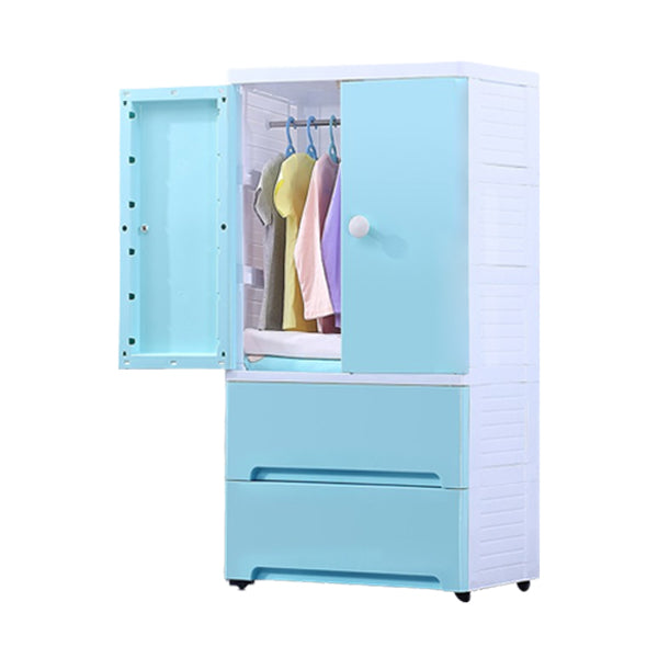 Modern Style Wardrobe Plastic Bedroom Wardrobe Closet with Legs