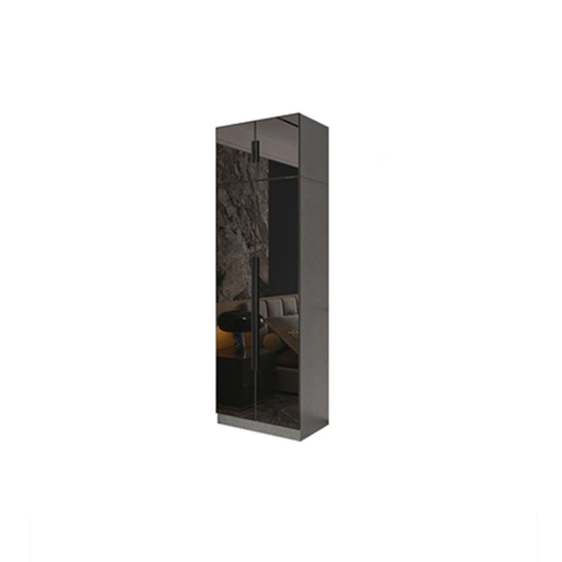 Modern Style Wardrobe Grey Colour Glass Wardrobe Closet for Bedroom