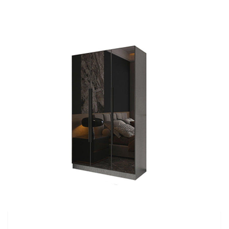 Modern Style Wardrobe Grey Colour Glass Wardrobe Closet for Bedroom