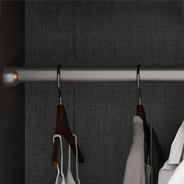 Modern Style Wardrobe Grey Colour Glass Wardrobe Closet for Bedroom