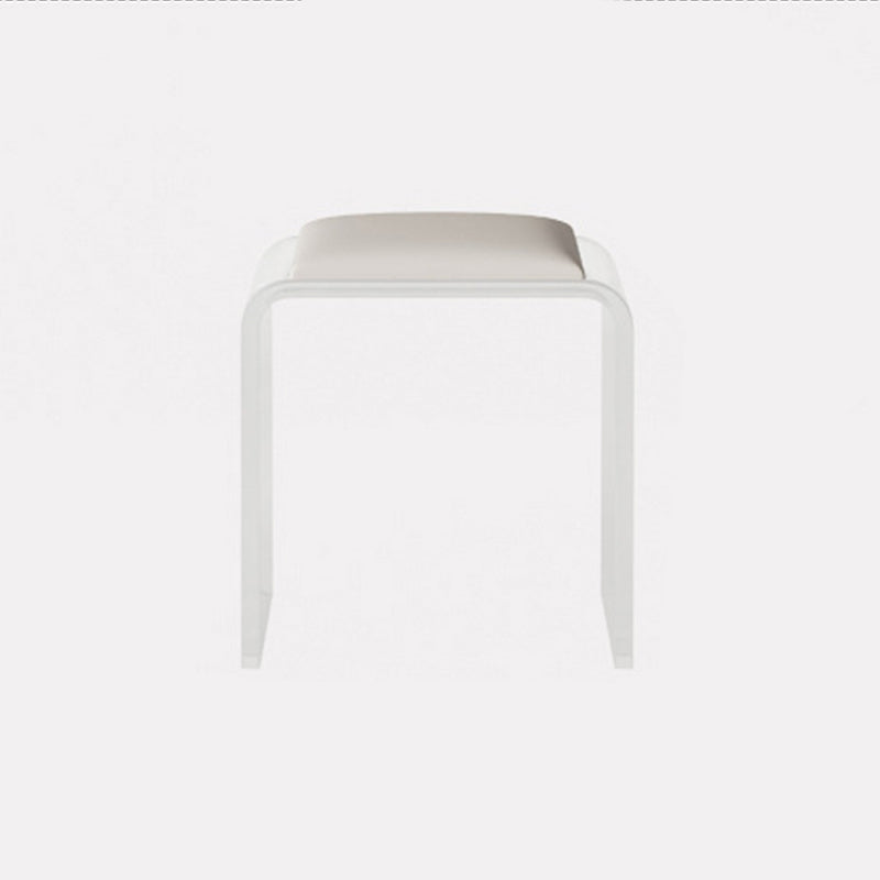 White Make-up Vanity with 2 Drawers and Stool for Bedroom 31.5" High